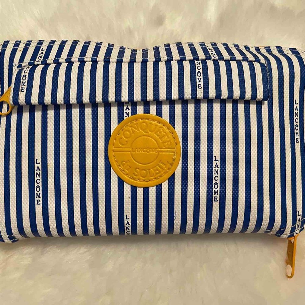 Vintage Lancome Conquete du Soleil Convertible Zip-Up Stowaway Wallet Bag